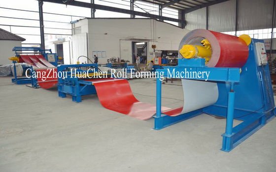 Automatic Color Coil Metal Plate Cutting Machine With CE / ISO , High Accuracy
