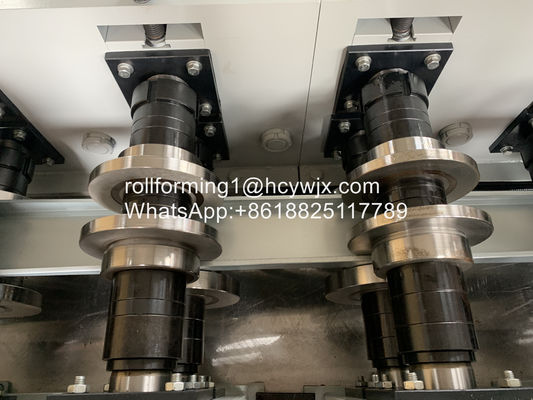 Ppgi Cu 1.8mm Purlin Roll Machine Forming with Ellipse Punching سوراخ